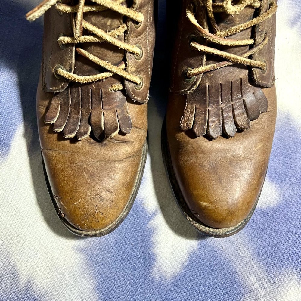 Justin leather Roper boots - Picture 3 of 12